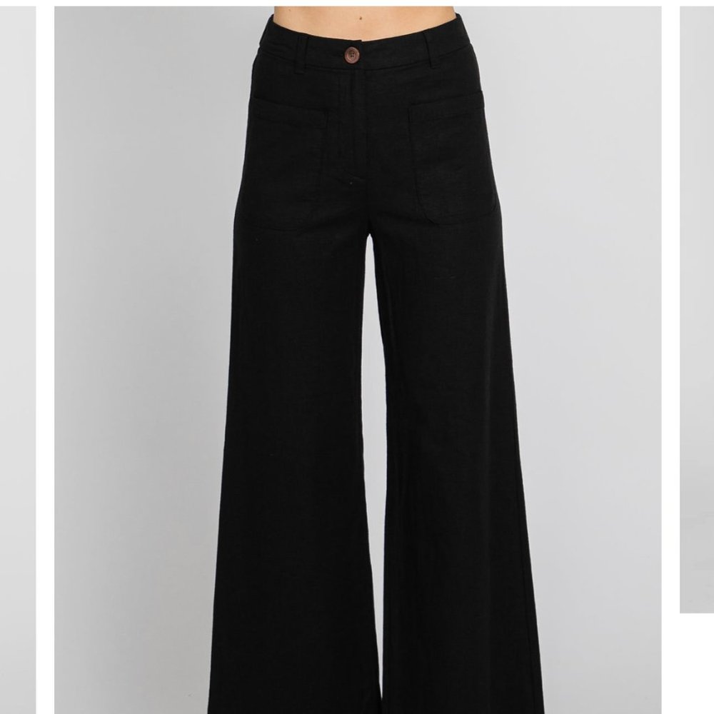 NWT The Rory Patch Pocket Linen Pants by L.T.J
